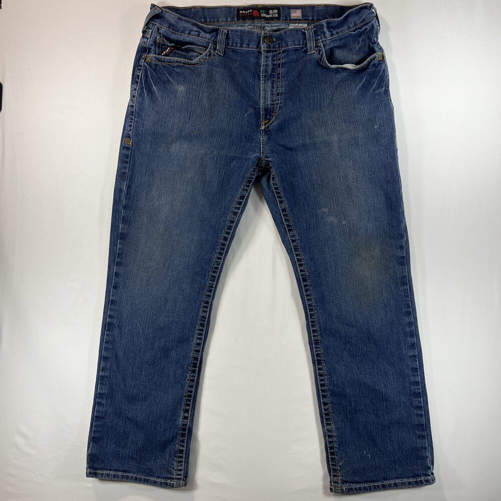 Ariat M7 Slim Fit Straight Leg FR Work Jeans Mens 40x30 DuraStretch